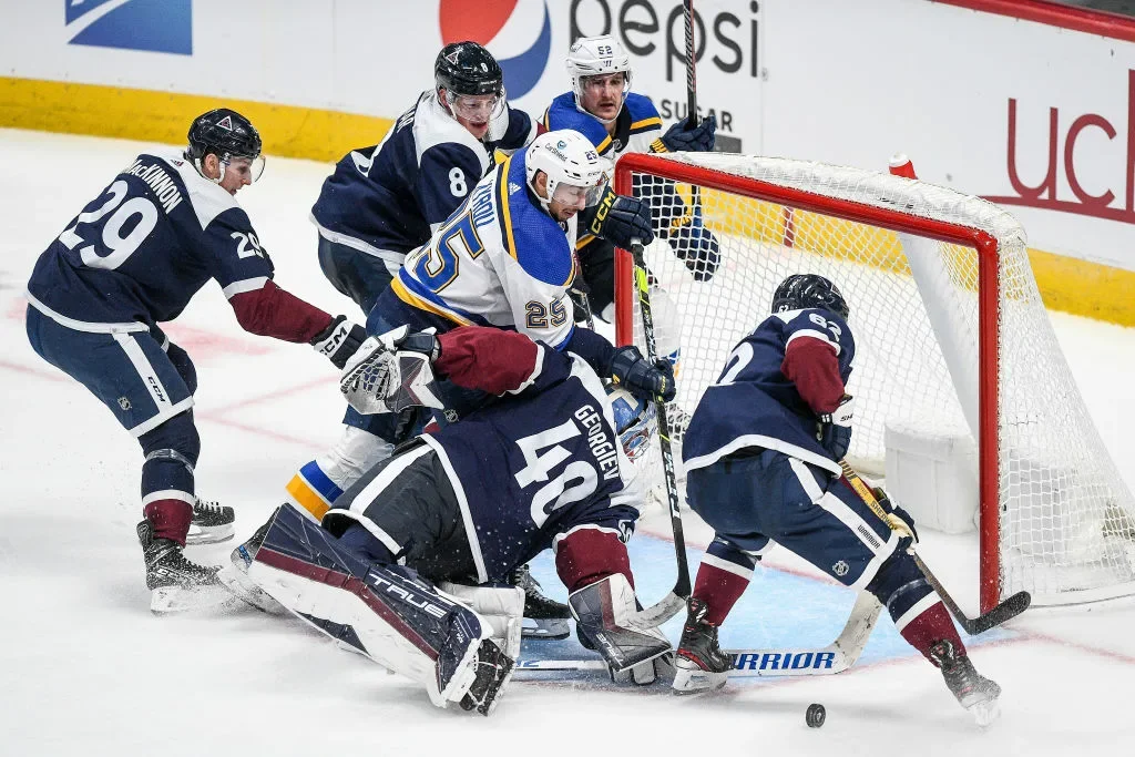 Hockey arena with fans